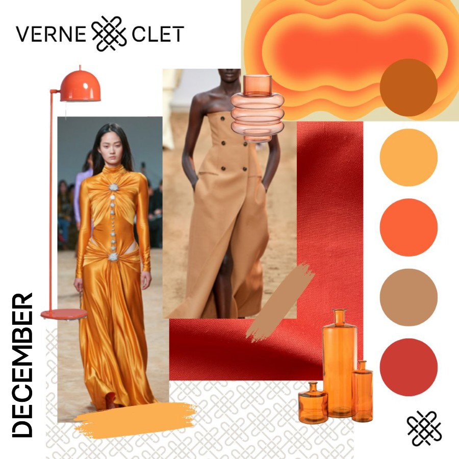 Moodboard tendance du mois de décembre